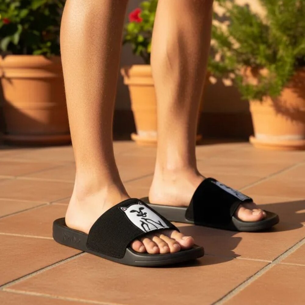 Ripndip Slide Sandals Corduroy Black